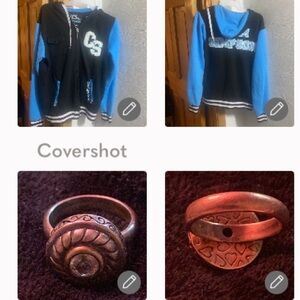 Team Cody Simpson Hoodie/jacket sz M+Sterling 925💙💍etched ring sz7